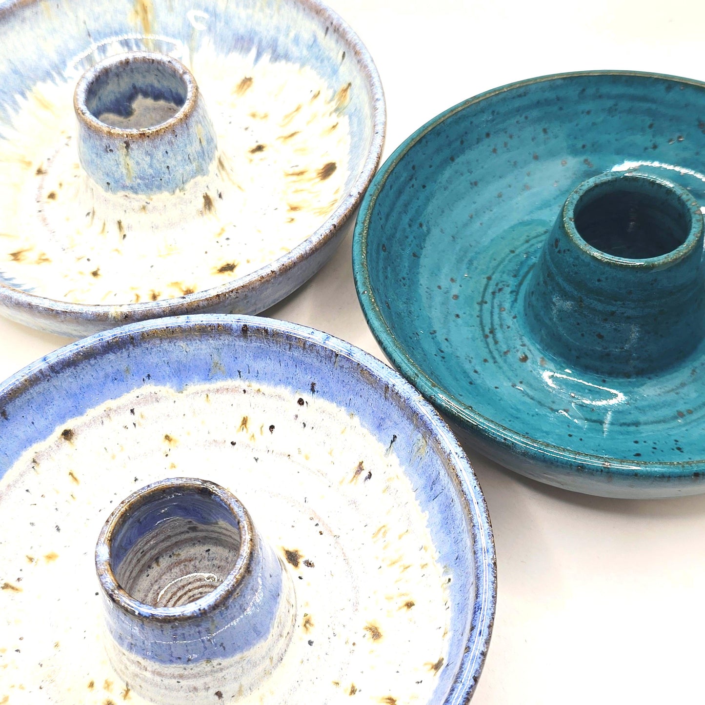 Handmade Stoneware Olive Dish – Speckled Lavender Blue Glaze, Toasty Flecked Clay