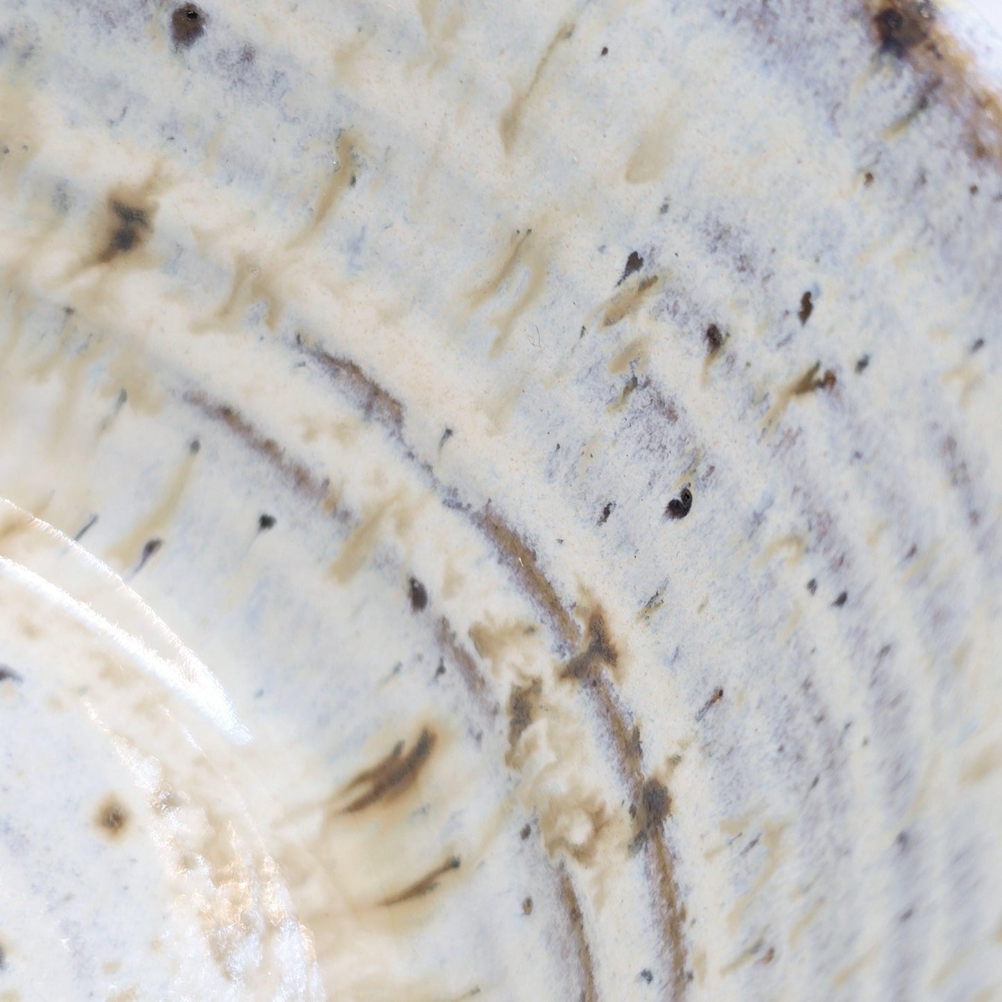 Handmade Ceramic 8oz Short Tea /Coffee Mug. Cream Speckled Glaze. Toasty Stoneware Pottery.