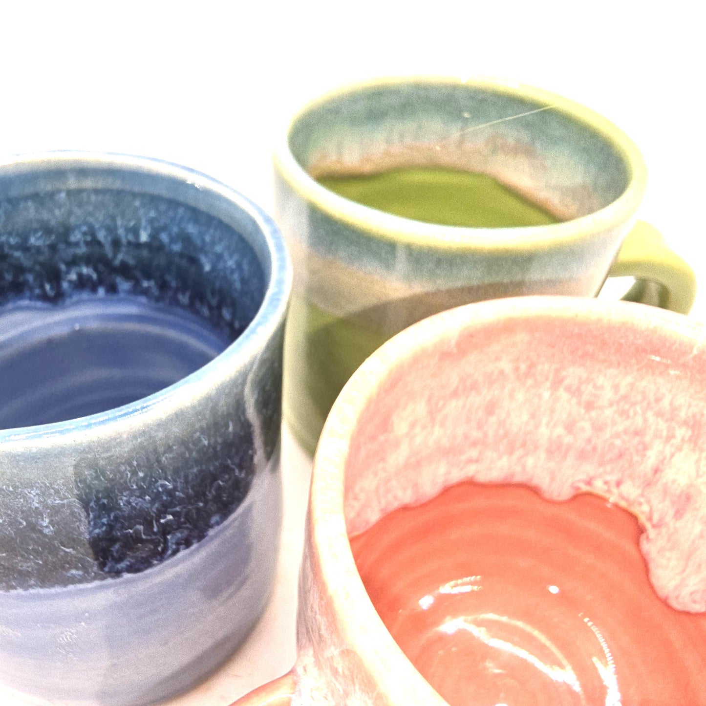 Handmade Ceramic 8oz Tea / Coffee Mug. Dusty Pink Glaze. Stoneware Pottery.
