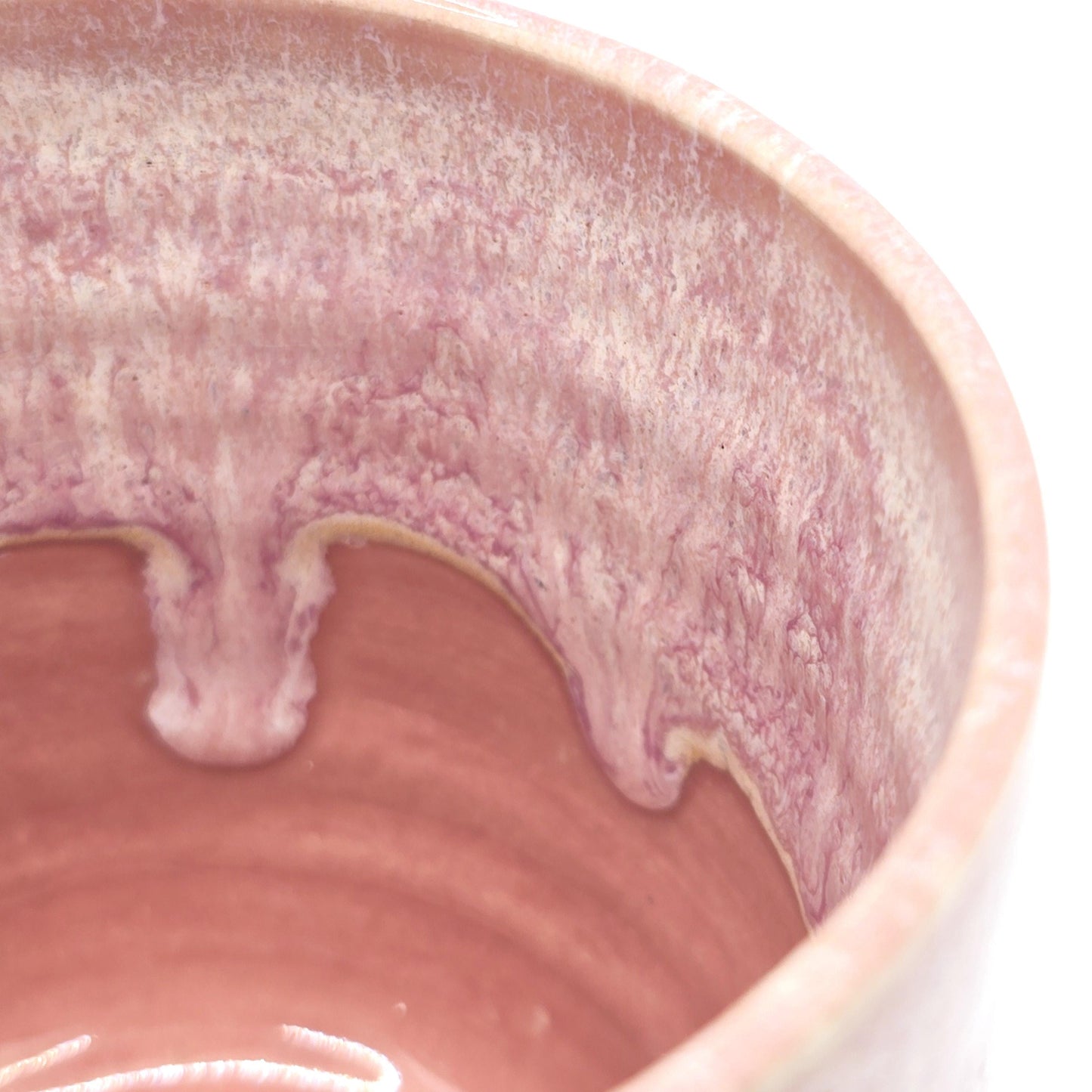 Handmade Ceramic 4oz Double Espresso Mug. Dusty Pink Glaze. Stoneware Pottery