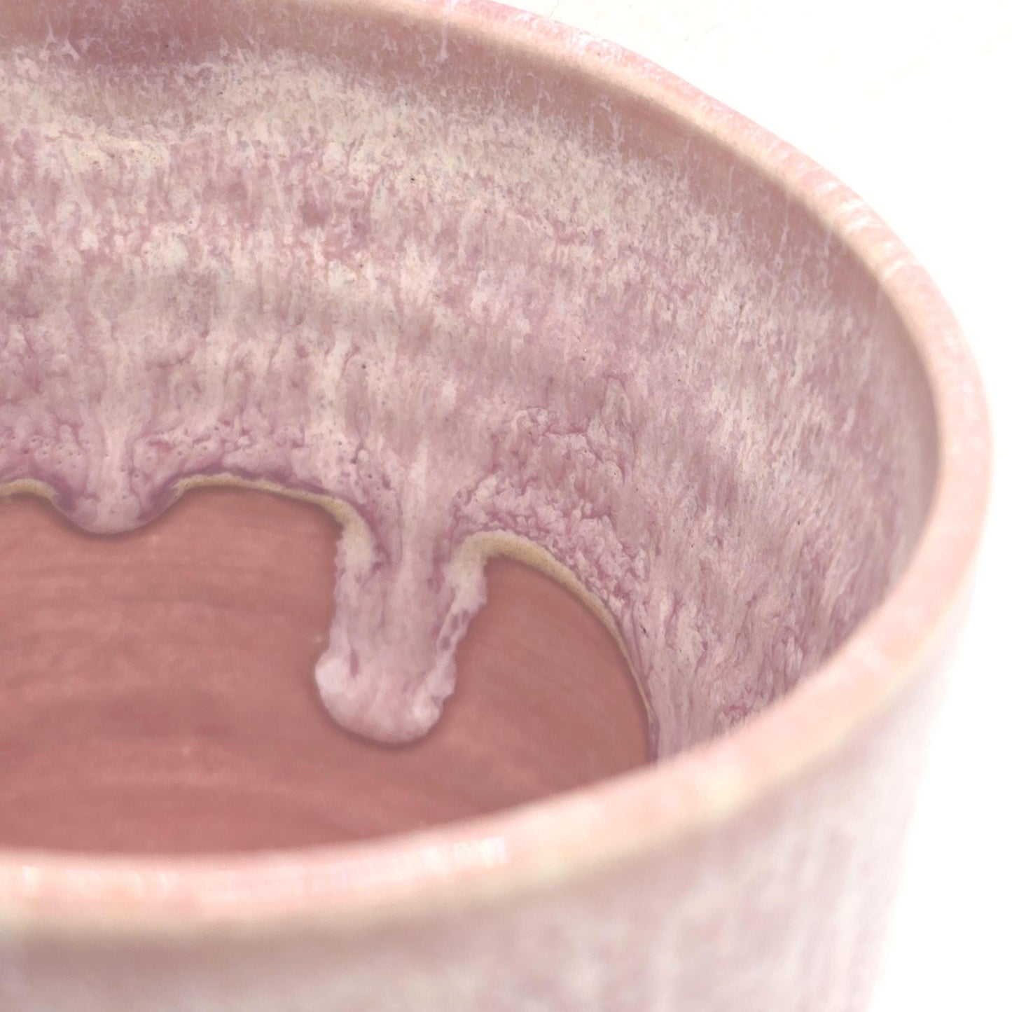 Handmade Ceramic 8oz Tea / Coffee Mug. Dusty Pink Glaze. Stoneware Pottery.