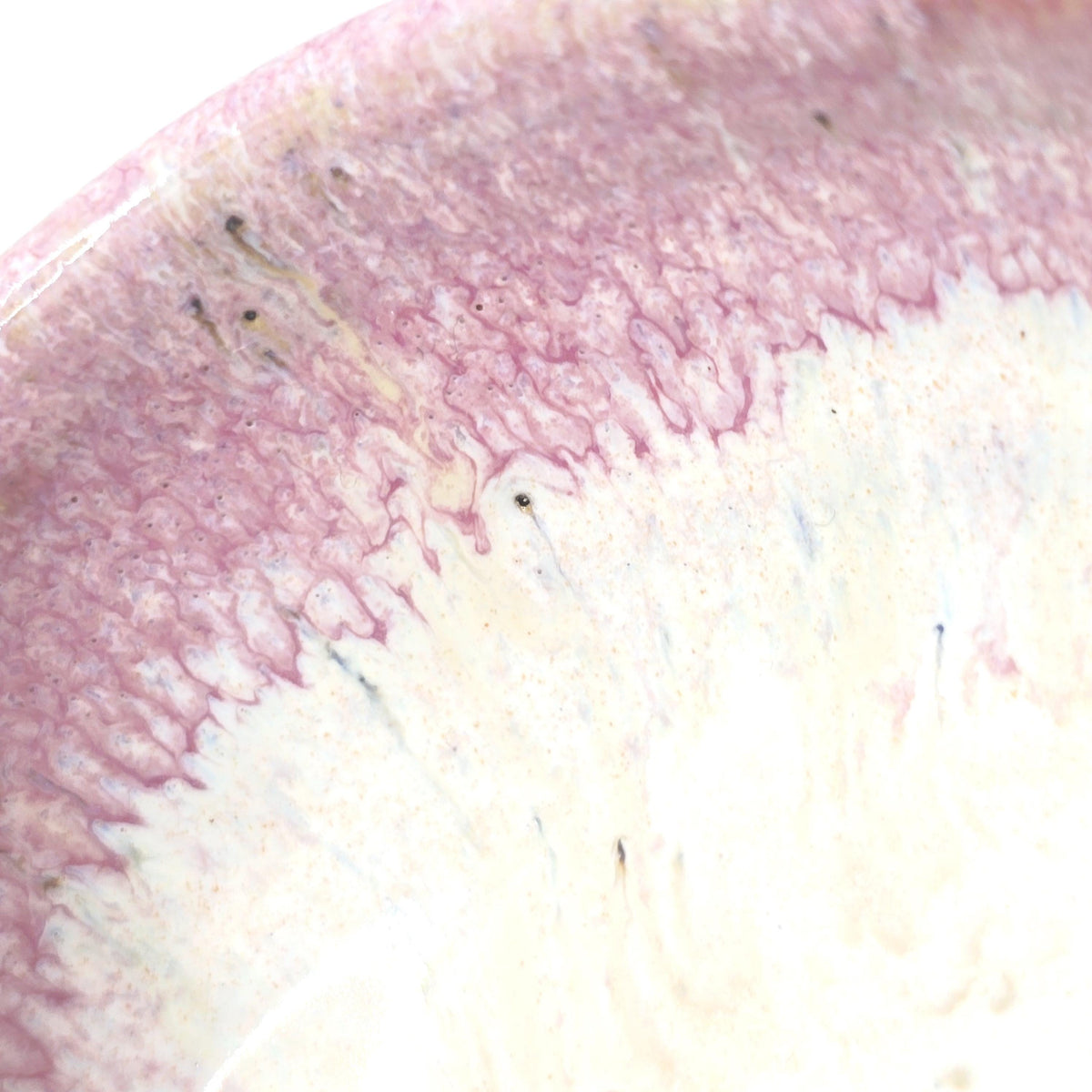 Handmade Ceramic Heart Ring Dish / Trinket Dish. Speckled Cream & Pink Glaze. Toasty Stoneware Pottery