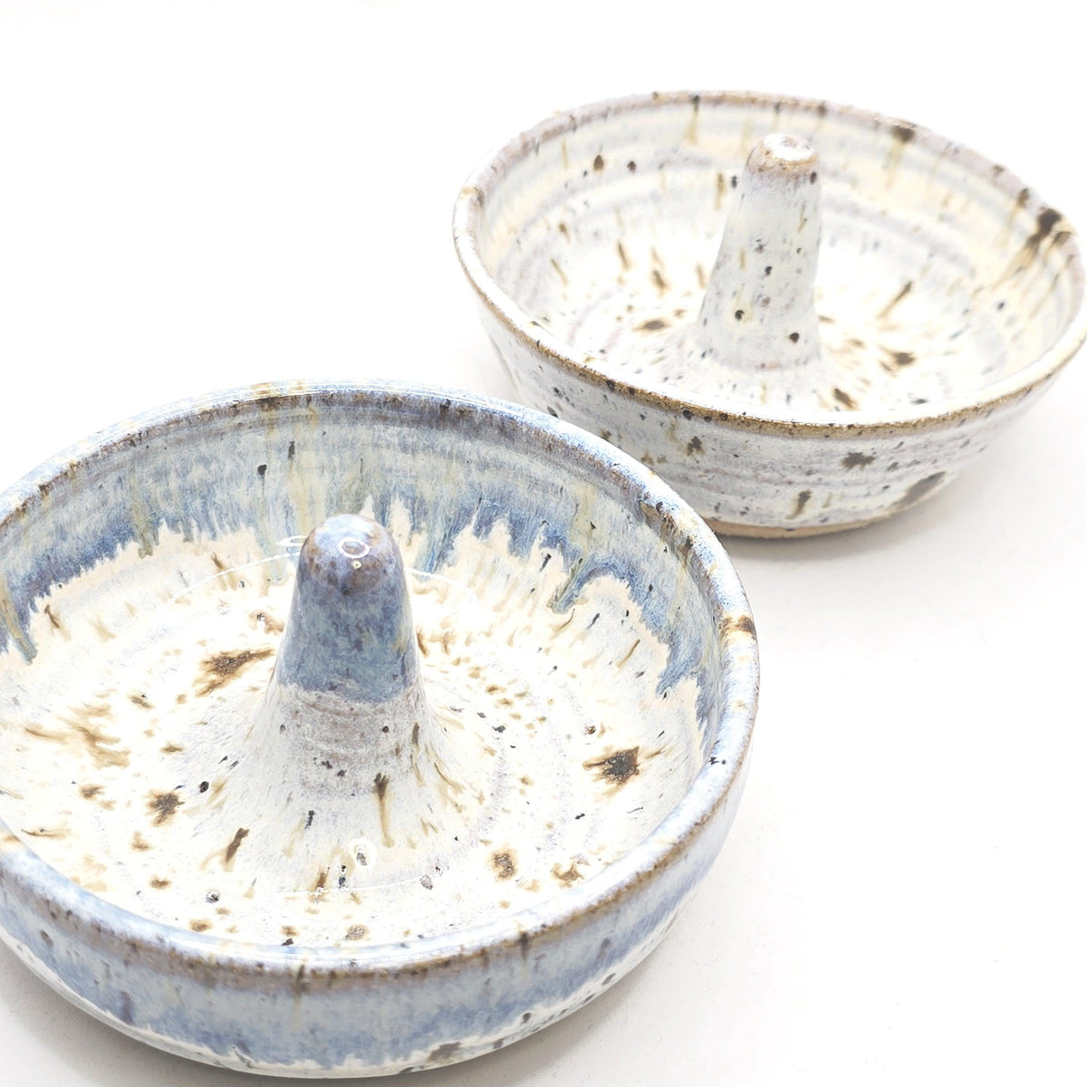 Handmade Ceramic Ring Dish / Jewellery dish . Speckled Cream Glaze. Toasty Stoneware Pottery