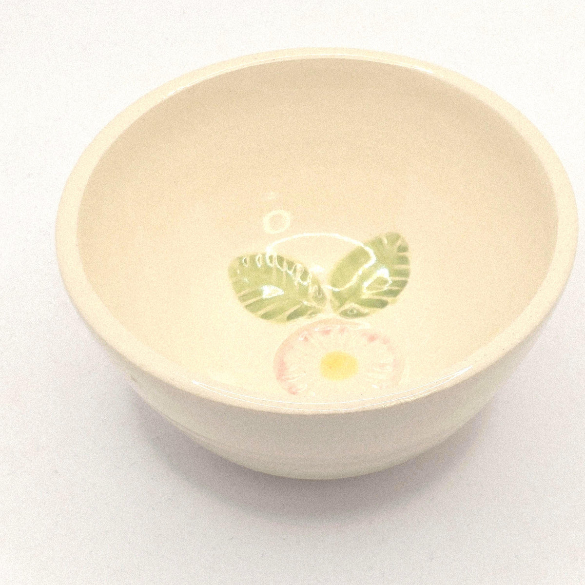 Handmade Ceramic Daisy Condiment Bowl / Trinket Dish/ Sauce Bowl / Jam Pot. Stoneware Pottery