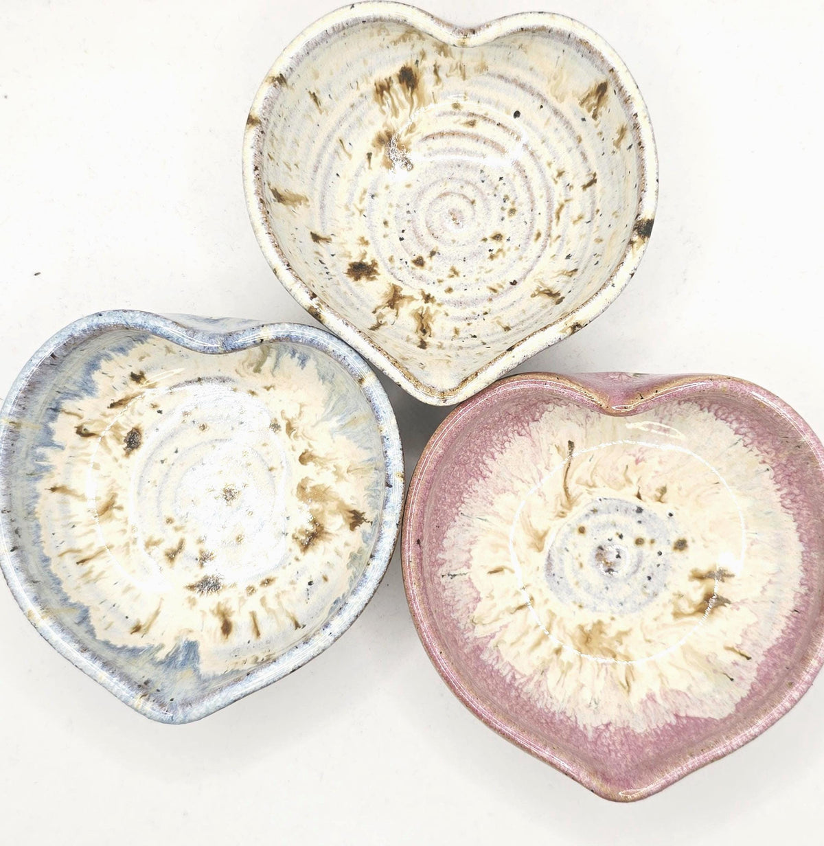 Handmade Ceramic Ring Dish / Jewellery dish . Speckled Cream Glaze. Toasty Stoneware Pottery
