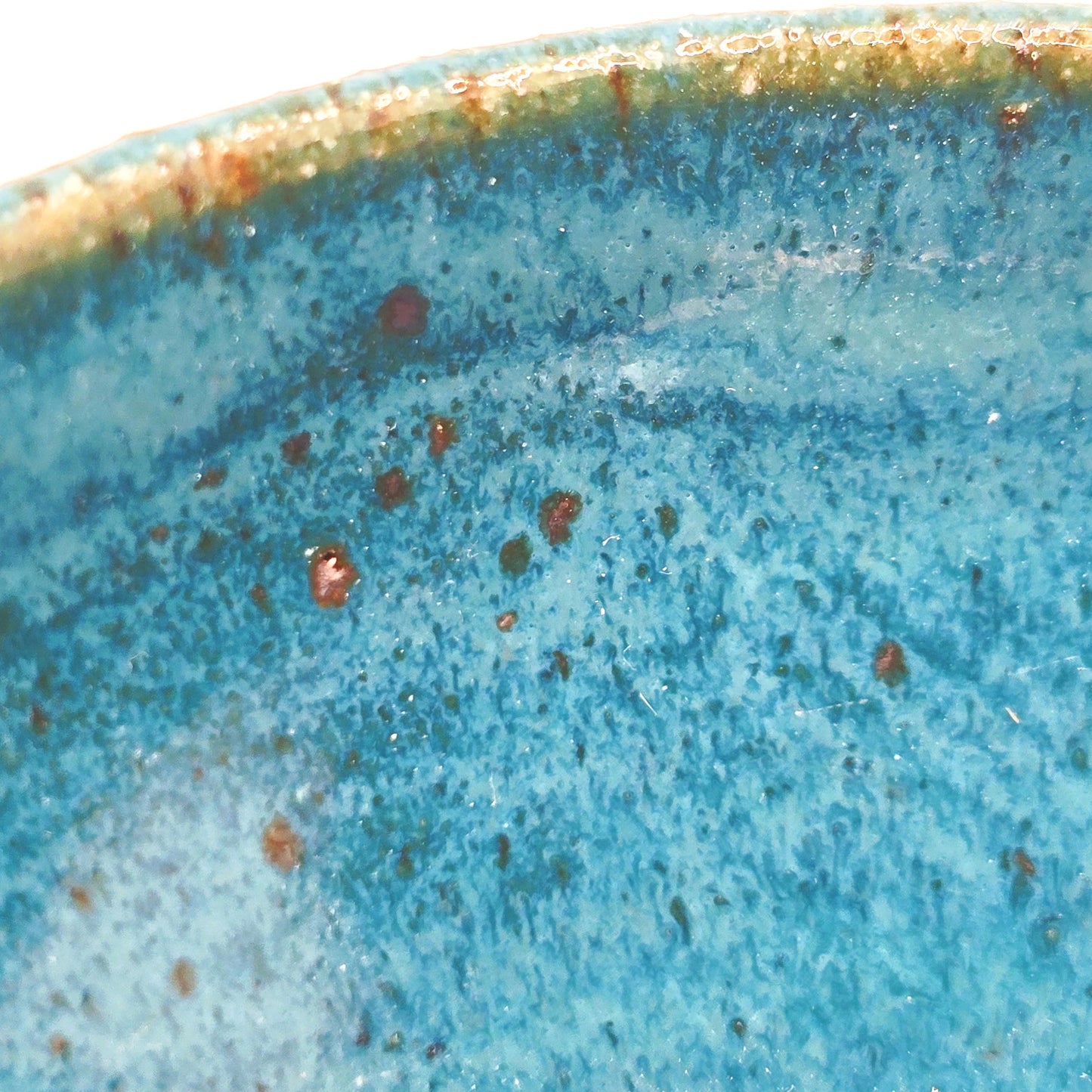 Handmade Ceramic Blue Condiment Bowl / Trinket Dish. Turquoise Glaze. Toasty Stoneware Pottery