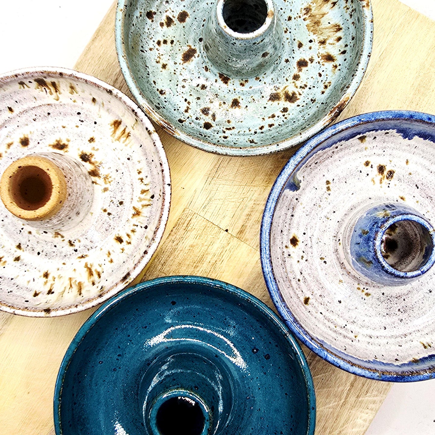 Handmade Stoneware Single Serving Olive Dish / Bowl - Speckled Cream Glaze. Toasty Stoneware Pottery