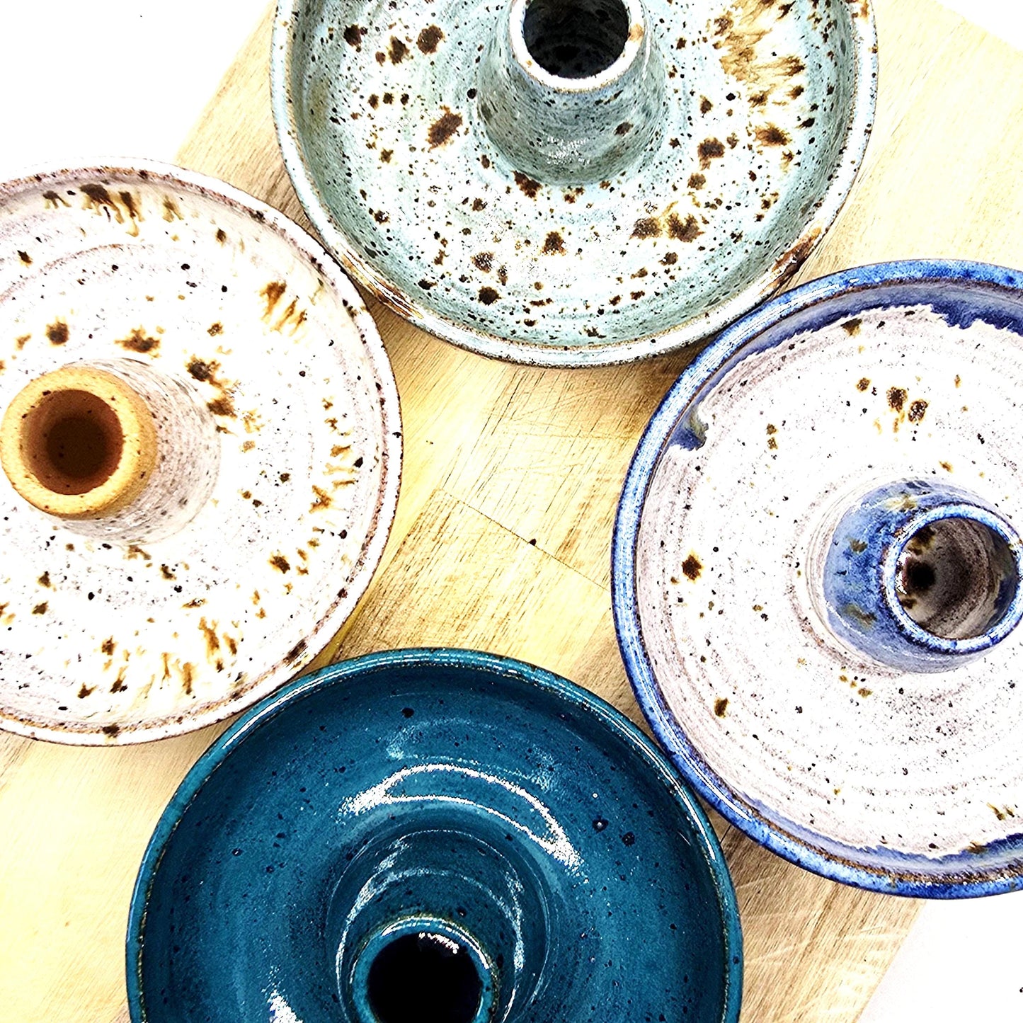 Handmade Stoneware Single Serving Olive Dish / Bowl - Deep Turquoise Blue Glaze. Toasty Stoneware Pottery