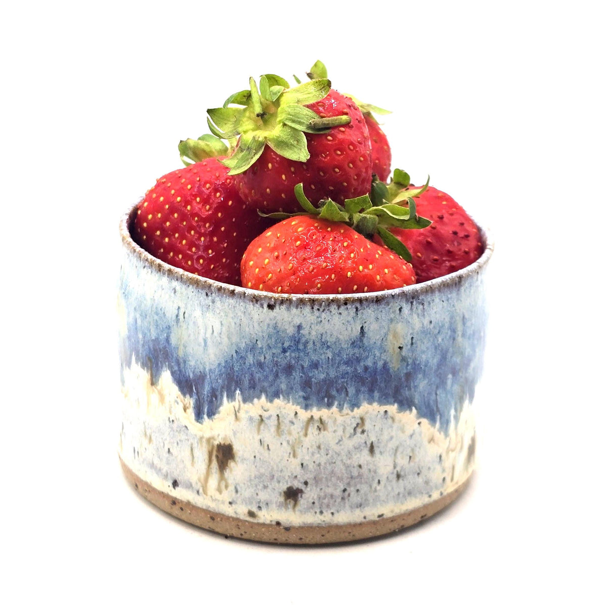 Handmade Ceramic Ramekin Dish Speckled Cream & Green Glaze, Toasty Stoneware Pottery (6cm)