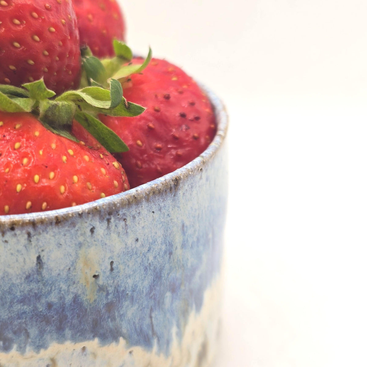 Handmade Ceramic Ramekin Dish Speckled Cream & Green Glaze, Toasty Stoneware Pottery (6cm)