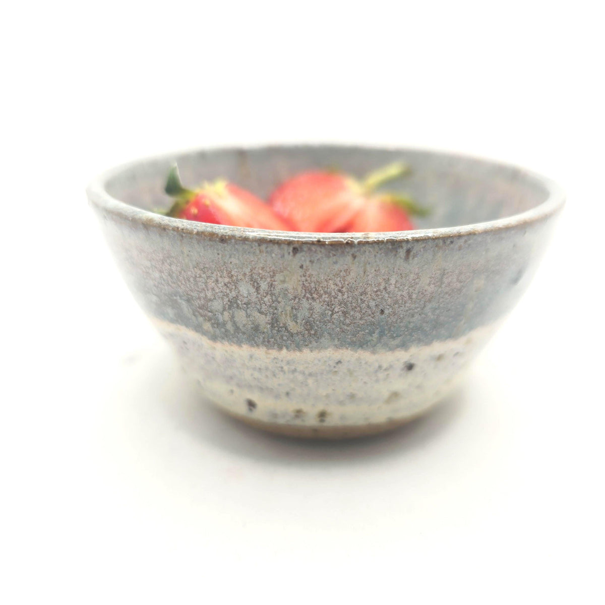 Handmade Ceramic Condiment Bowl / Trinket Dish, Cream & Sage Green Glaze, Toasty Stoneware Pottery