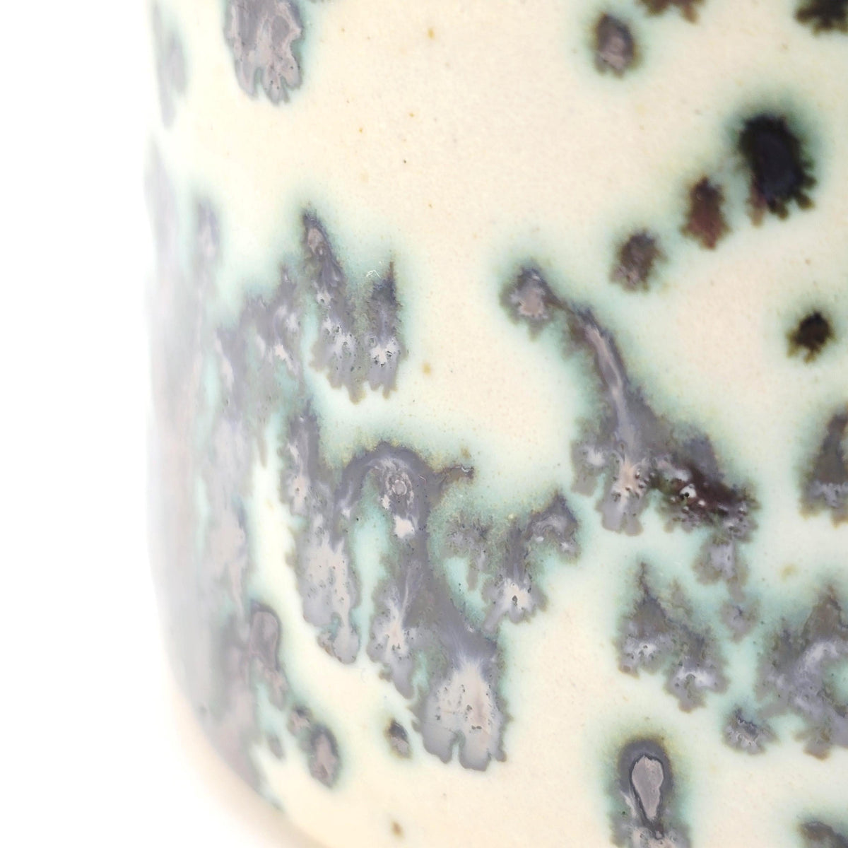 Handmade Ceramic Ramekin Dish, Cream & Green Speckled Glaze, White Stoneware Pottery